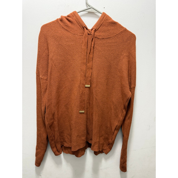 Cyrus Tops - Women's Cyrus Rust Knit Hoodie Size M